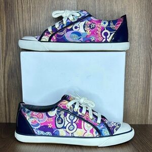 🔥🔥🔥Coach Colorful Graphic Women's Sneakers Size: 9B🔥🔥🔥